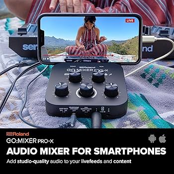 Amazon.com: Roland GO:MIXER PRO-X Audio Mixer for Smartphones