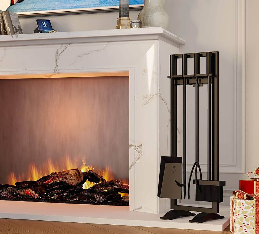 Amazon.co.jp: Fire Beauty 暖炉ツールセット 5ピース 炉端