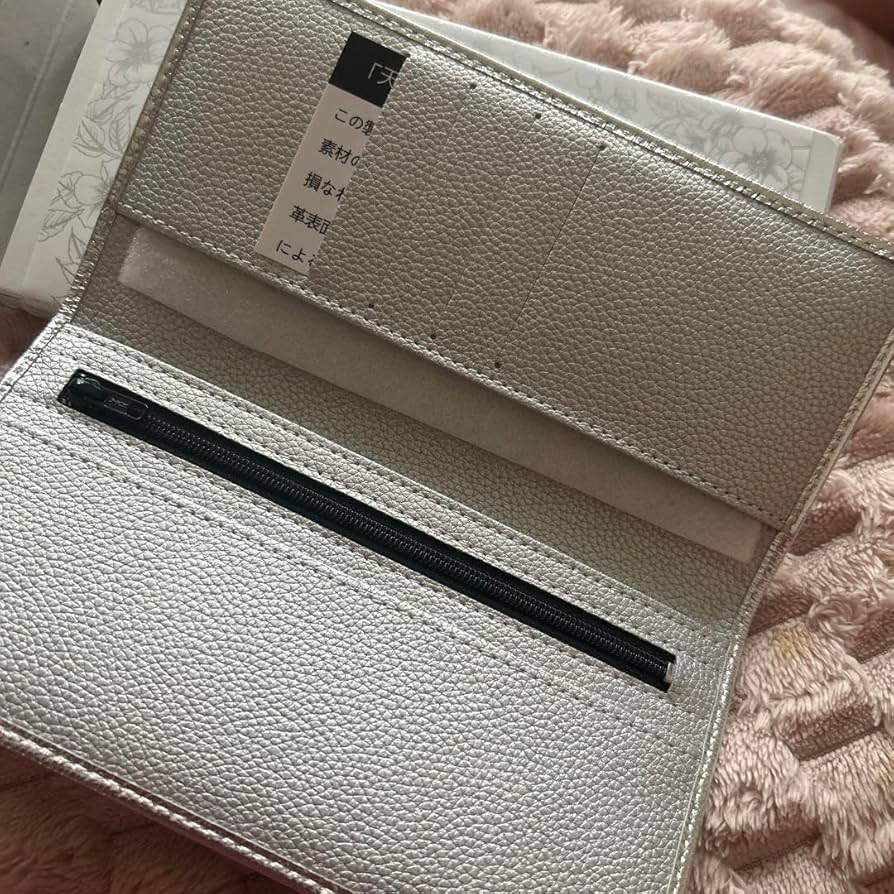 Amazon.co.jp: 皇居 長財布 シルバー 皇居売店 限定財布 本革、菊の御