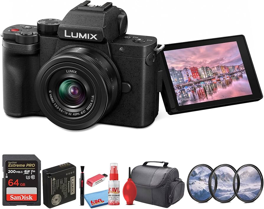 Amazon.com: Panasonic Lumix G100 4K Mirrorless Camera with 12-32mm