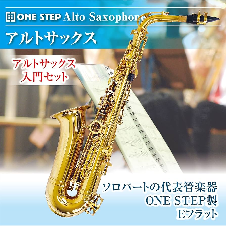 Amazon | アルトサックス 11点セット E Saxophone ゴールドラッカー