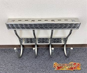 Amazon.co.jp: 即納！鱗柄 ステンレス 4連 チェーンフック 丸棒巻き