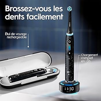 Oral-B Power iO Series 10 Electric Toothbrush, Cosmic Black, iO10