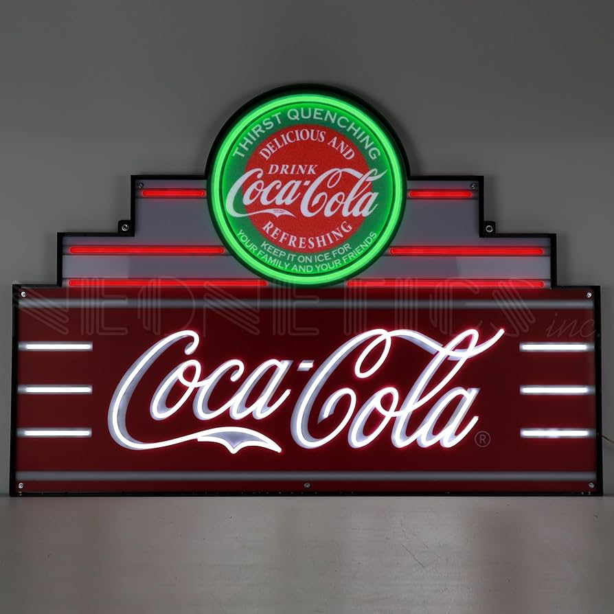 Neonetics Art Deco Marquee Coca-Cola LED Flex-Neon Sign