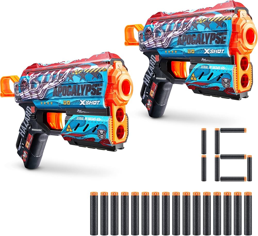 Amazon.com: XSHOT Skins Flux Dart Blaster 2PK - Apocalypse, 16