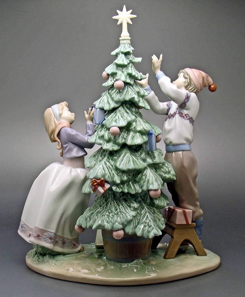 Amazon.co.jp: リヤドロ(Lladro) クリスマス ツリーを飾ろう #ldr-5897