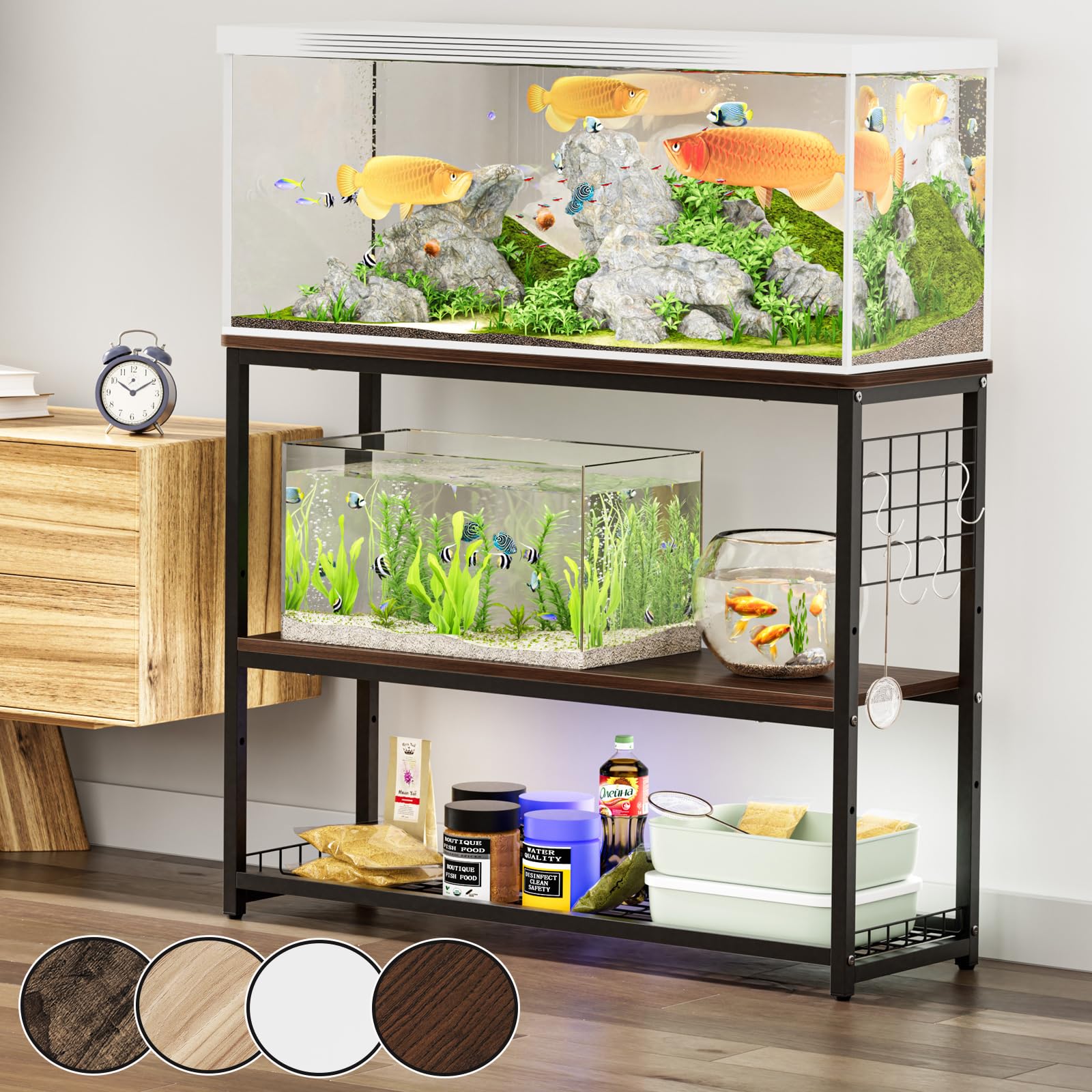 木製 ハンドメイド オーダー コの字 サイドテーブル テレビ台 水槽台