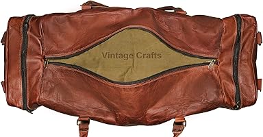 Amazon | VINTAGE CRAFT SHOP レザーダッフルバッグ ラージ 32インチ