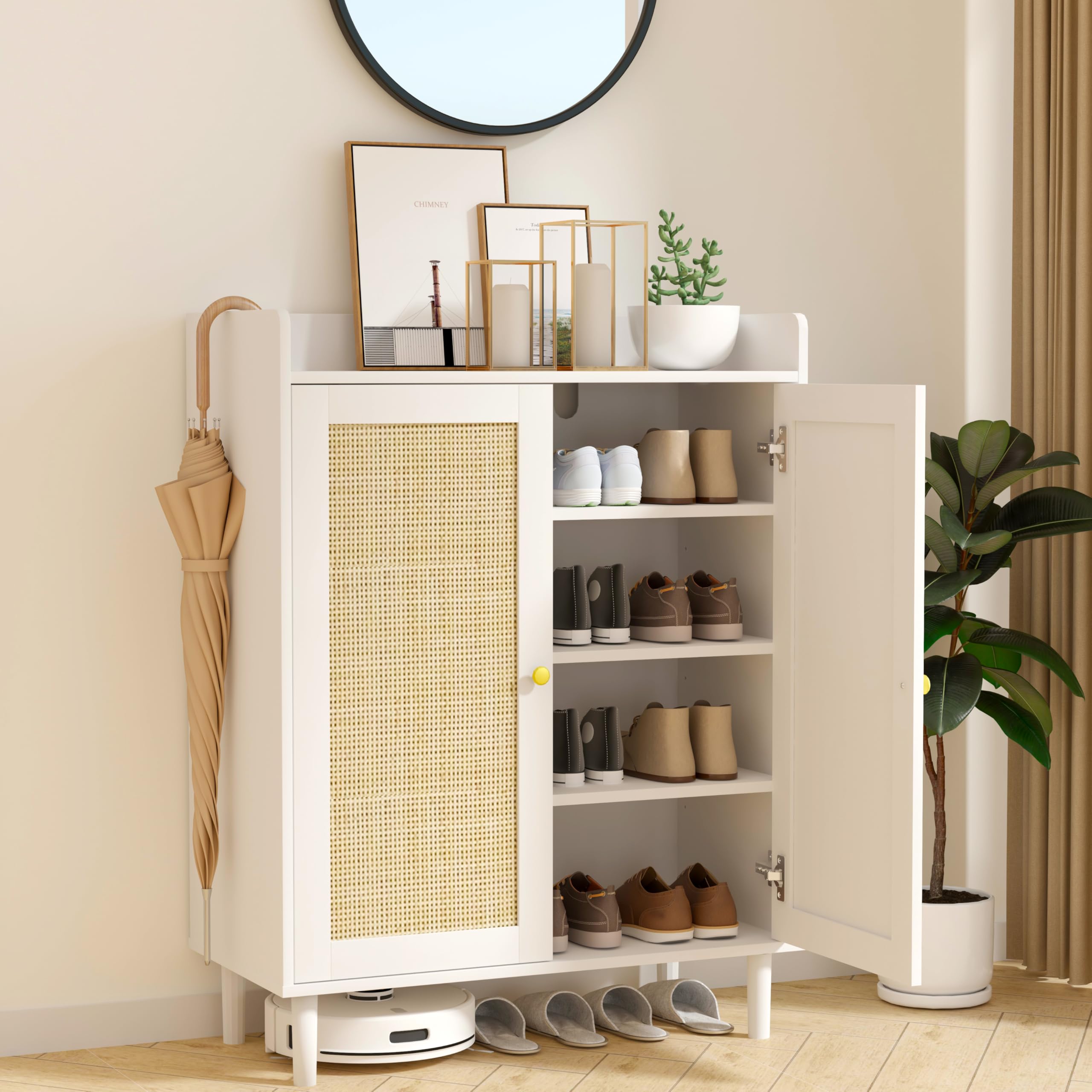 Amazon.com: IANUE Shoe Cabinet - Shoe Storage with Doors and 5