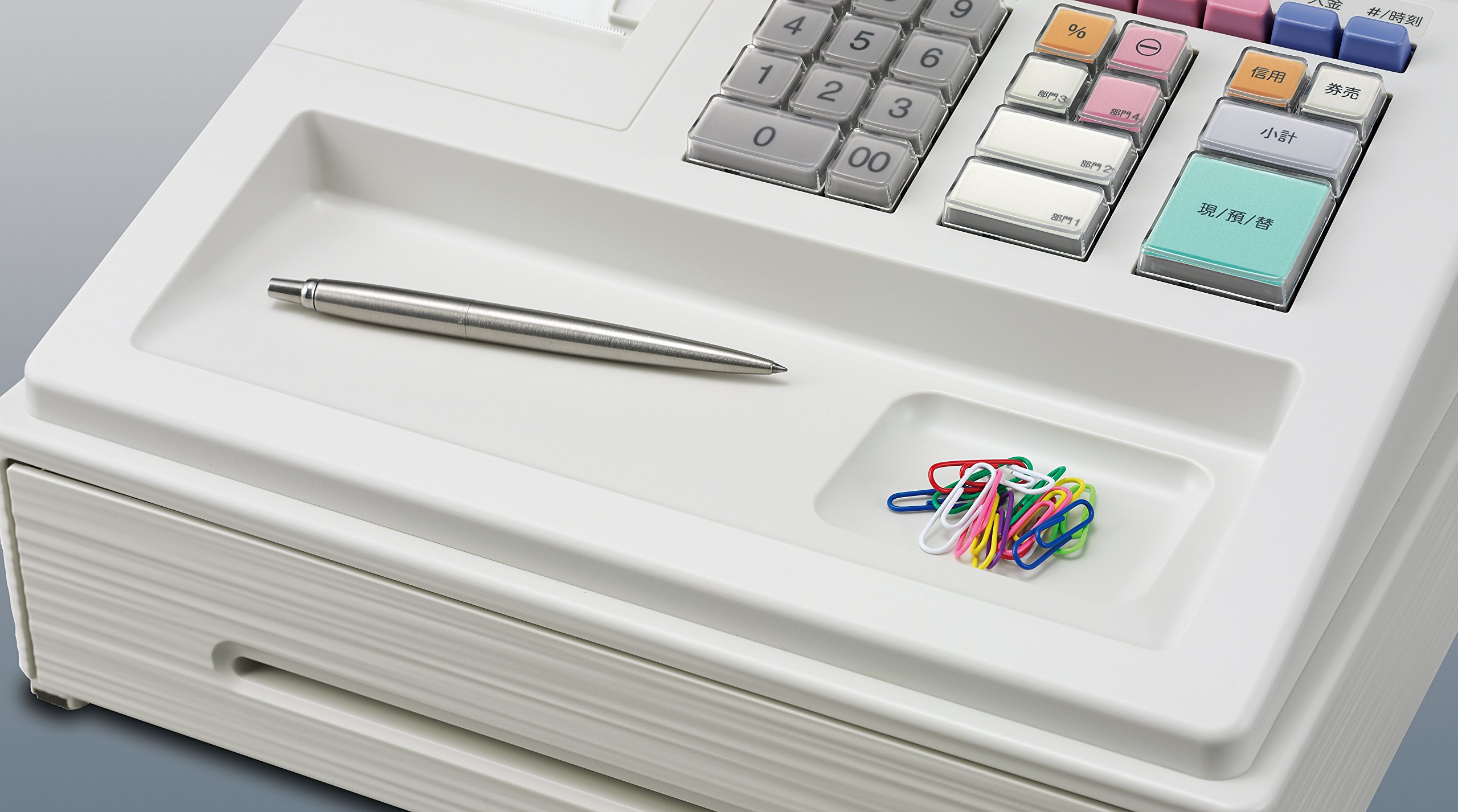 Amazon | シャープ 電子レジスタ 4部門 ホワイト系 XE-A107-W