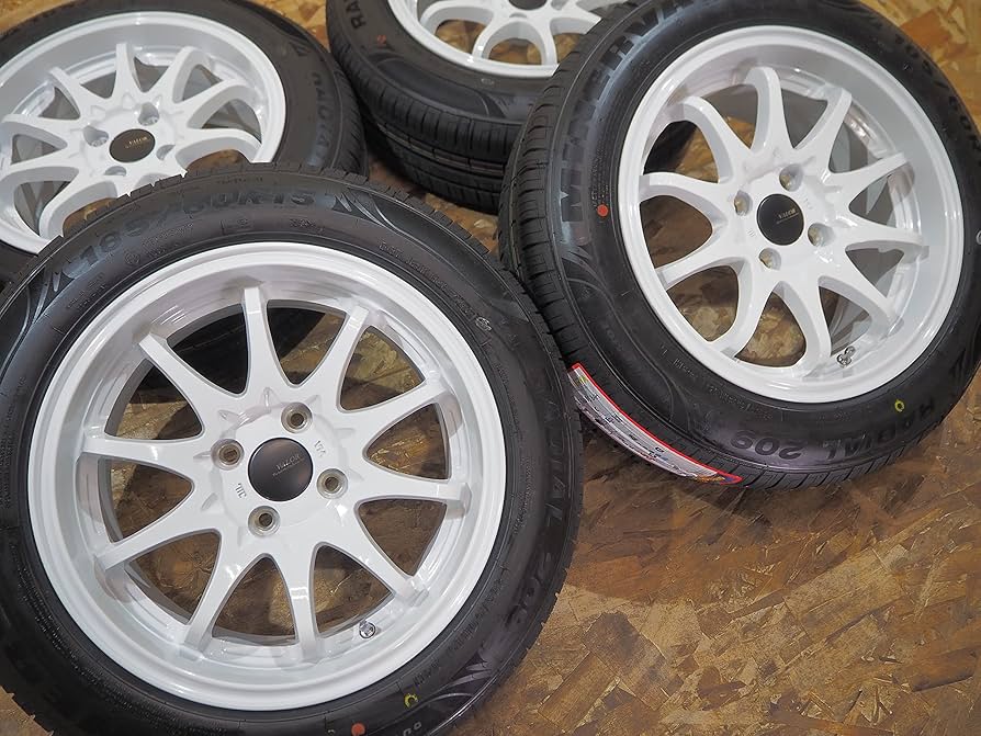 Amazon | VALOR Racing SXR 10本スポーク 15inch 7J+30 4H100 ホワイト