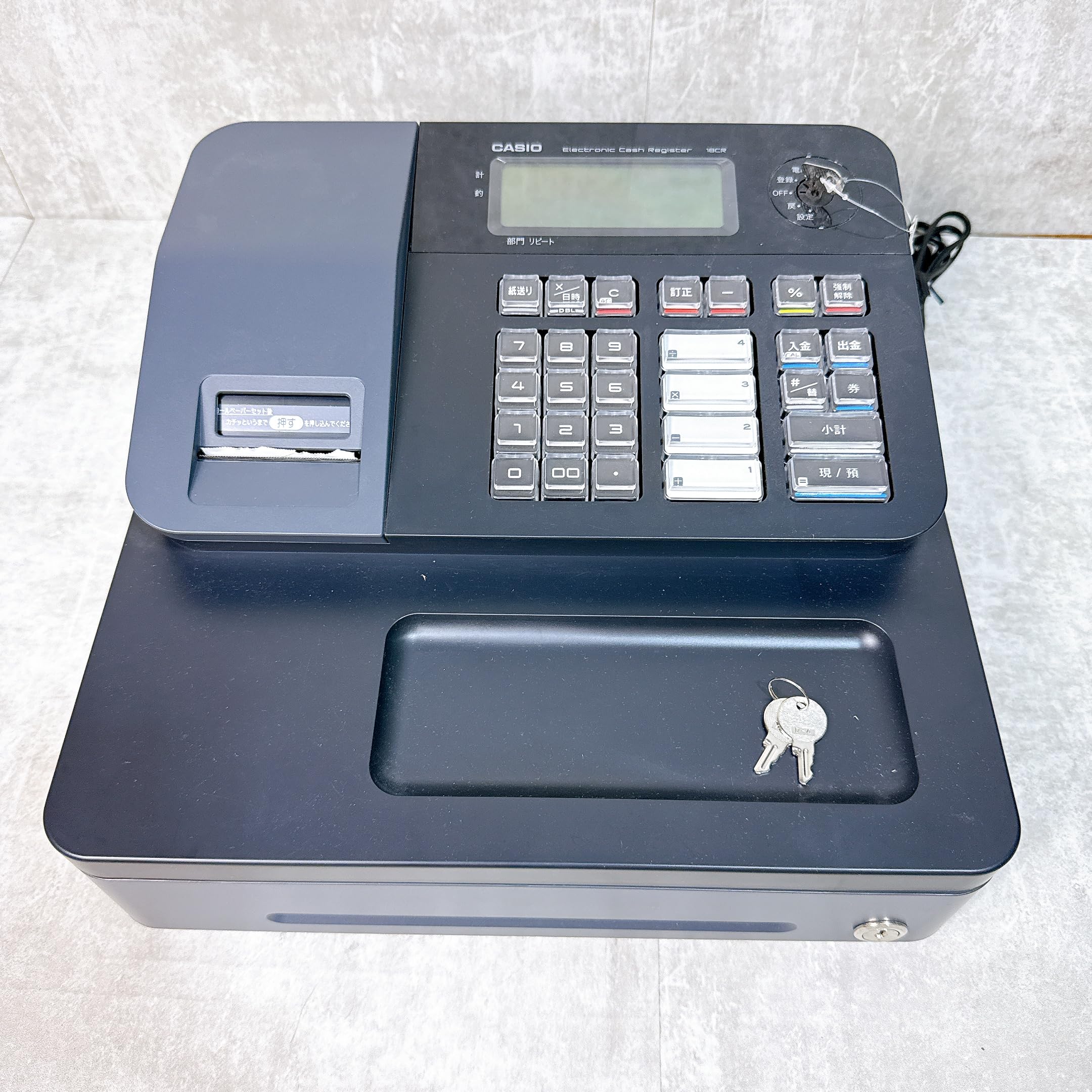 Amazon | カシオ 電子レジスター 18CR ブラック [電子レジスター