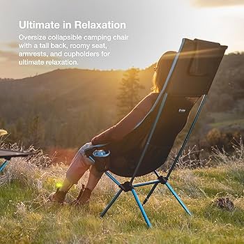 Amazon.com : Helinox Savanna High-Back Collapsible Camp Chair