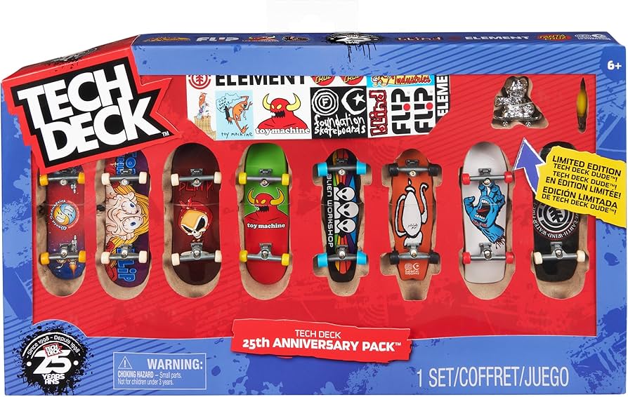 Amazon.com: Tech Deck, 25th Anniversary 8-Pack Fingerboards with