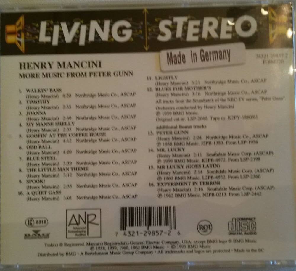 洋楽 more music from PETER GUNN LP 洋楽 more music from PETER GUNN