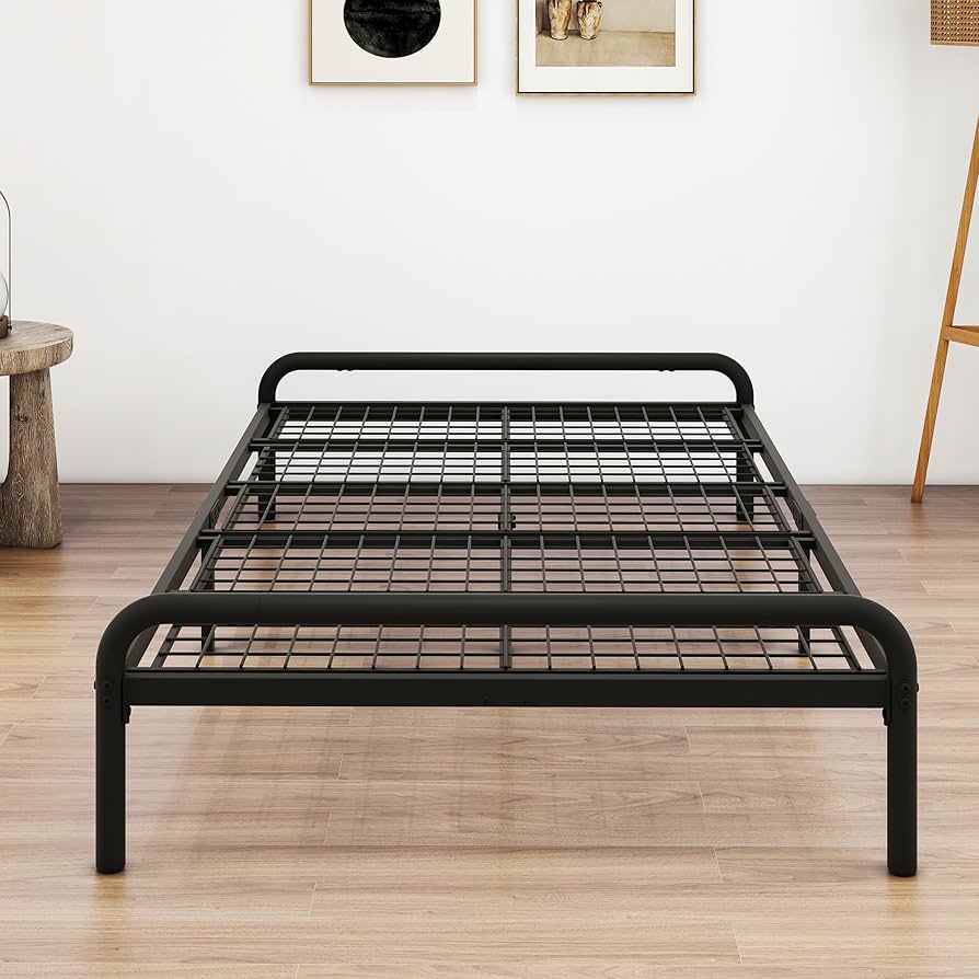 Amazon｜VERFARM メタル ベッドフレーム セミダブル 頑丈な金属製