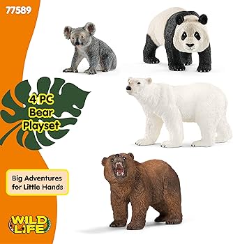 Amazon.co.jp: Schleich Wild Life - クマのフィギュアおもちゃプレイ