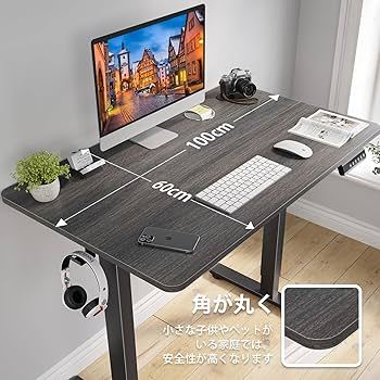 Amazon.co.jp: Sunon 昇降デスク 電動 スタンディングデスク 幅100cm