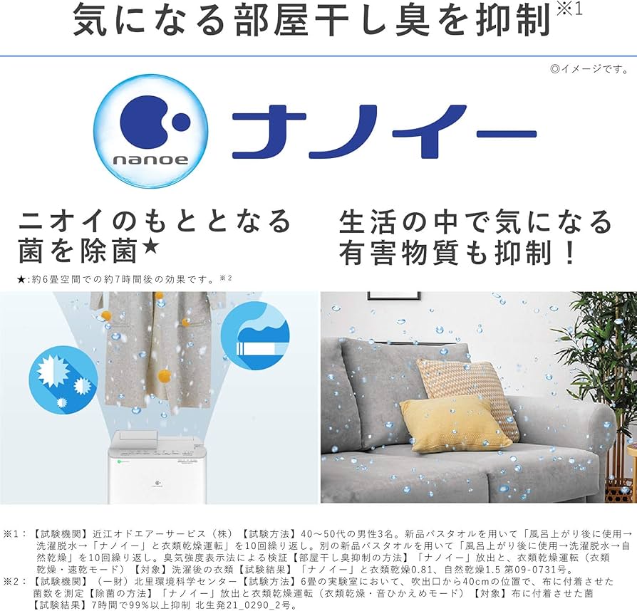 Amazon | パナソニック 衣類乾燥除湿機 ナノイー搭載 デシカント方式