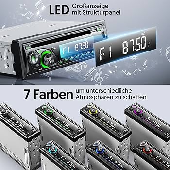 Rádio carro Bluetooth CD DVD Player, chismos autorrádio Bluetooth