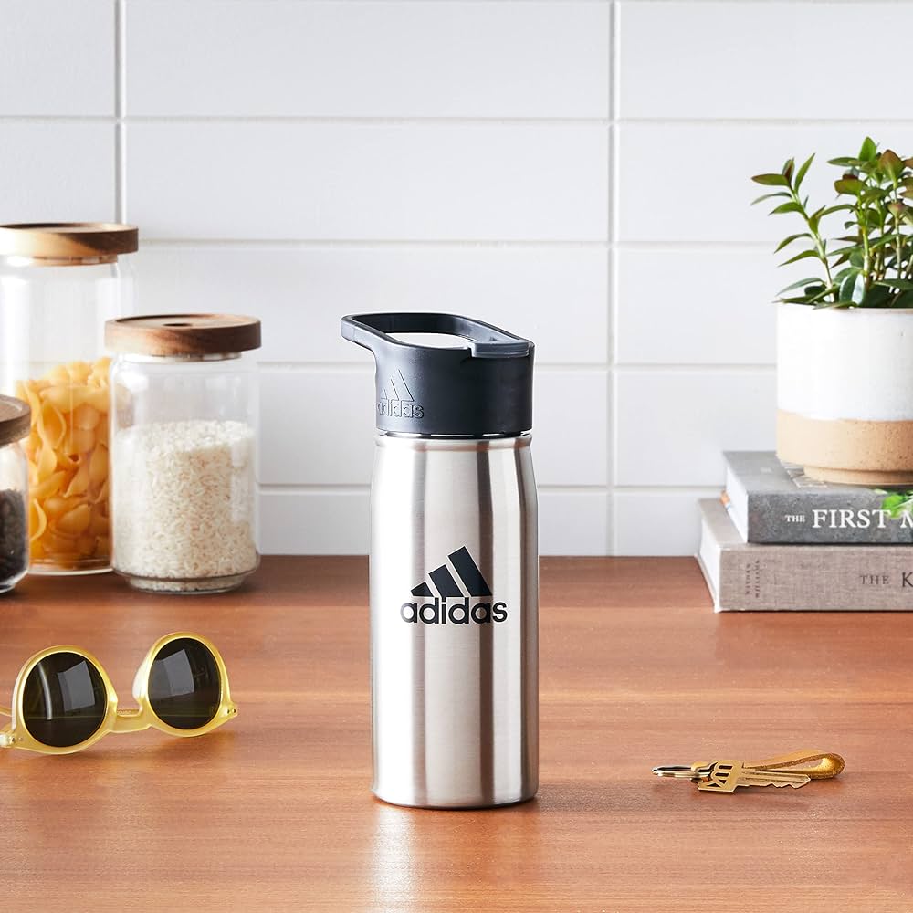 Amazon｜adidas 450 ML (16 oz) Metal Water Bottle Tumbler with Flip