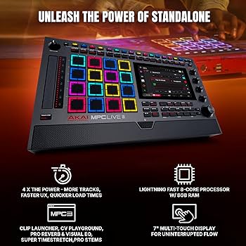 Amazon.com: Akai Professional MPC Live III Standalone Portable