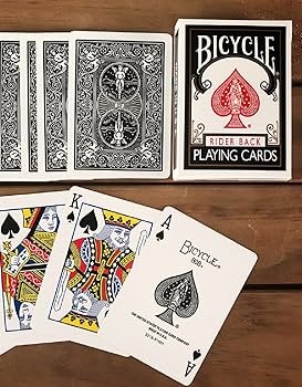 Amazon.com: Bicycle Black Rider 808 Playing Cards (2-Pack) : Toys