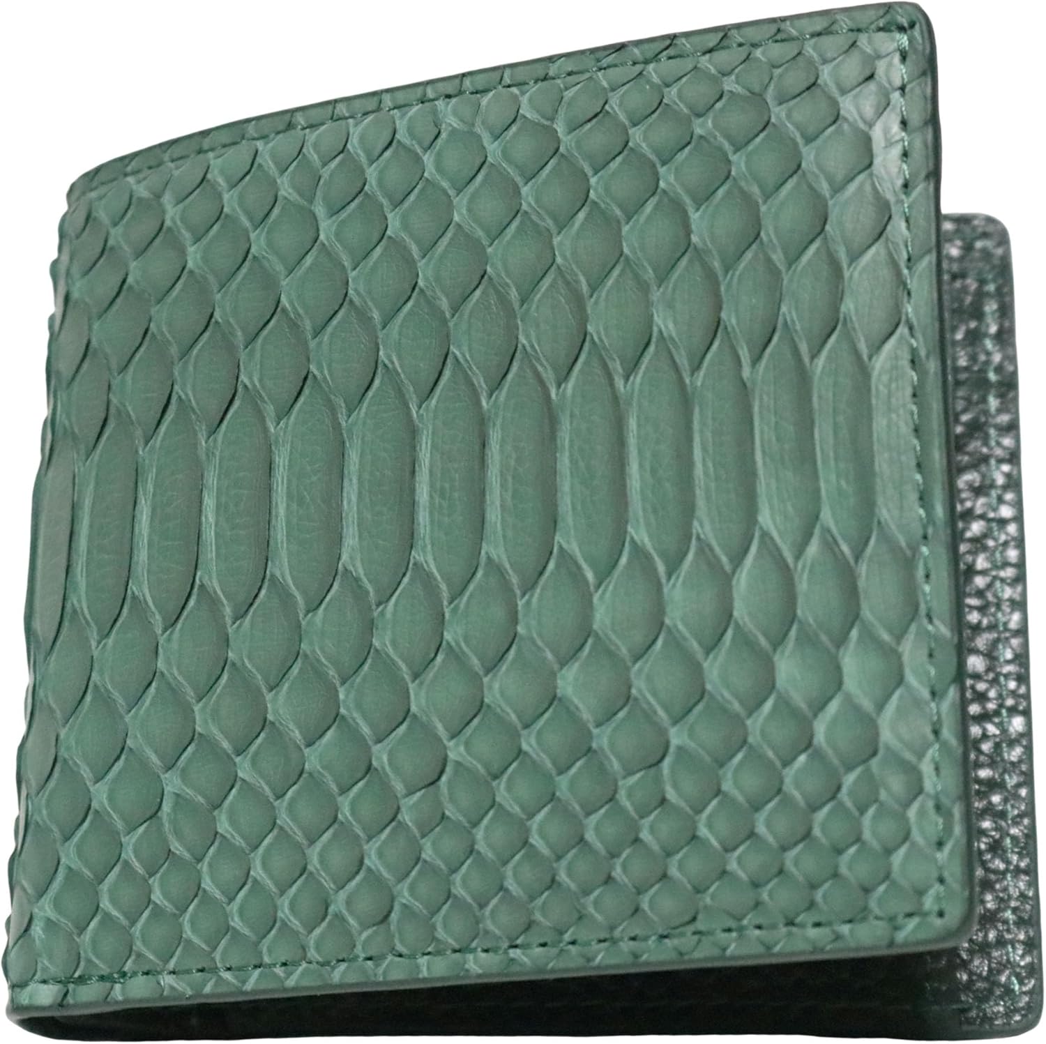 Amazon | [ベルクート] グリーン ダイヤモンドパイソン メンズ 二