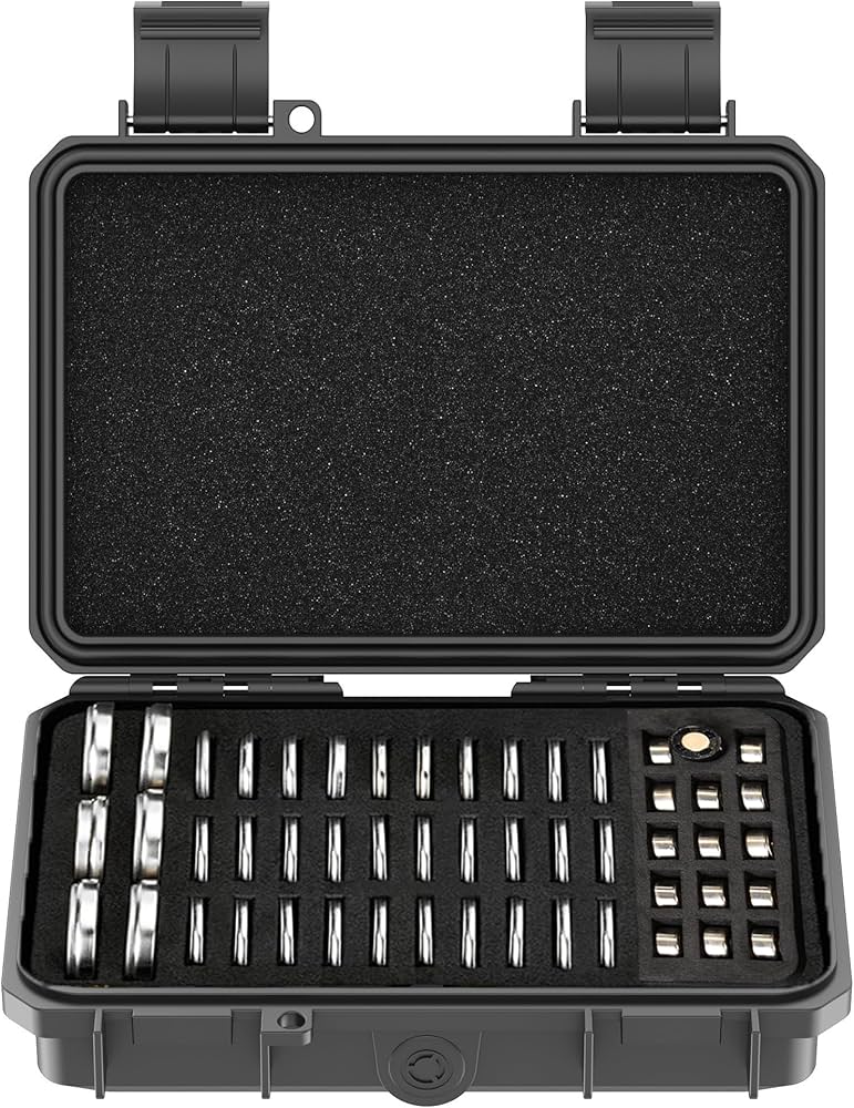 Amazon.com: KIWIFOTOS 65 Slots Coin Cell Battery Case for CR2032