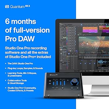 PreSonus Quantum ES 2 USB-C Audio Interface with Studio One Pro
