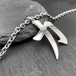 Japanese Strength Kanji Symbol Necklace Chinese Character Good