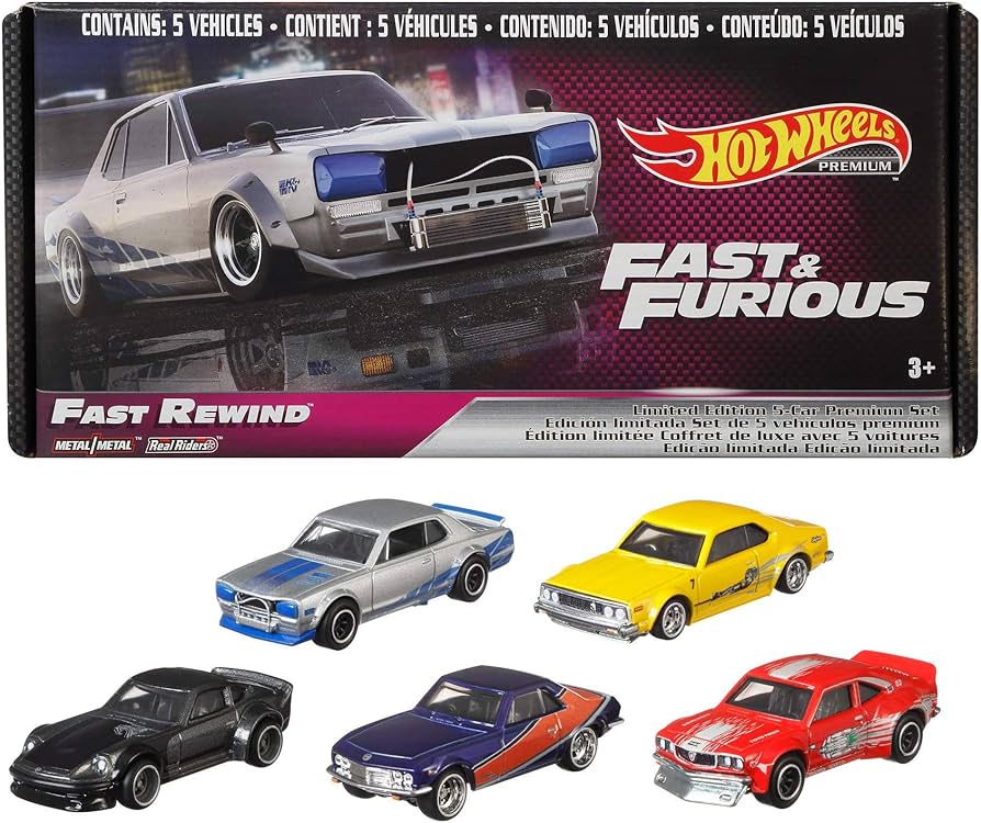 Amazon.com: Hot Wheels Fast & Furious Bundle, 5 Premium Vehicles