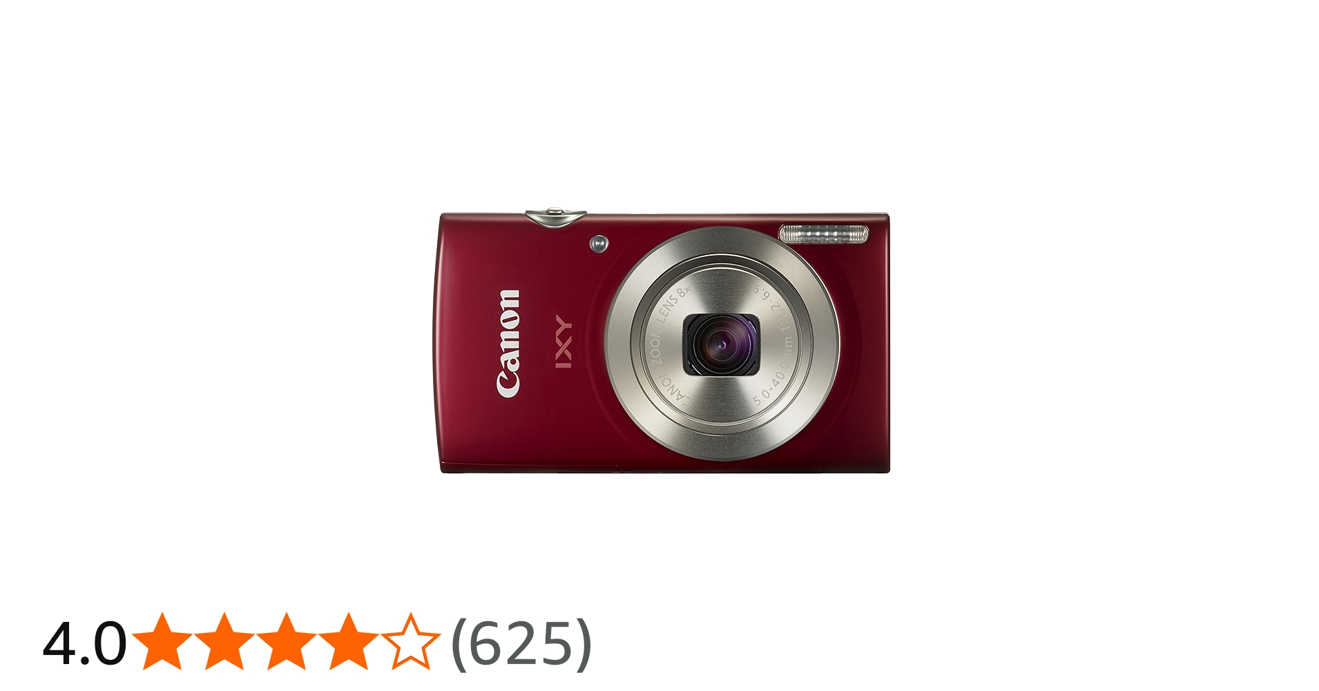 Amazon | Canon デジタルカメラ IXY 180 レッド 光学8倍ズーム