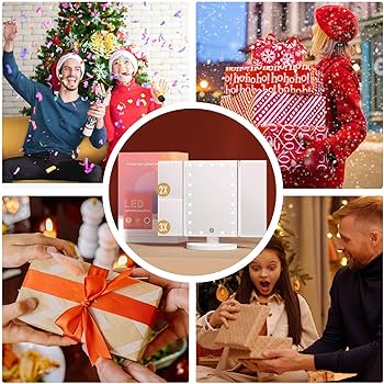 Amazon.co.jp: FACSINATE 女優ミラー 三面鏡 卓上鏡 化粧 ledメイク