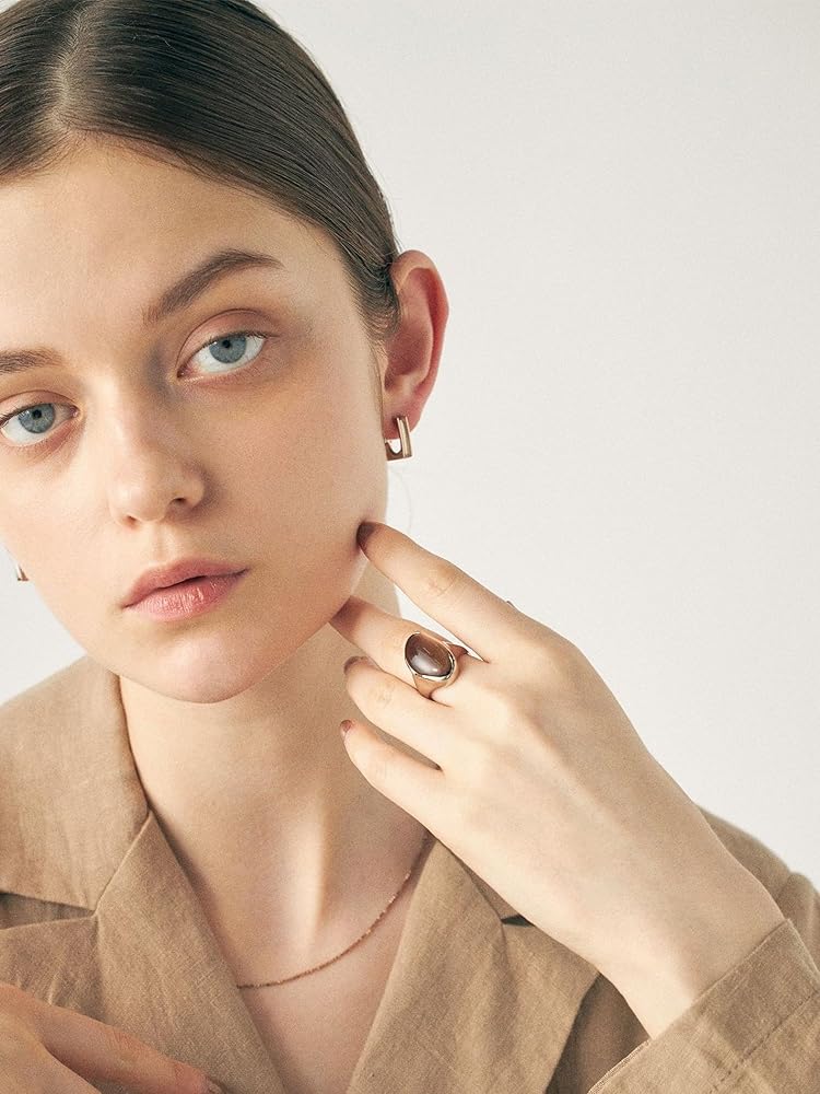 Amazon | (エテ) ete [リキッドロウ] スモーキークォーツ リング