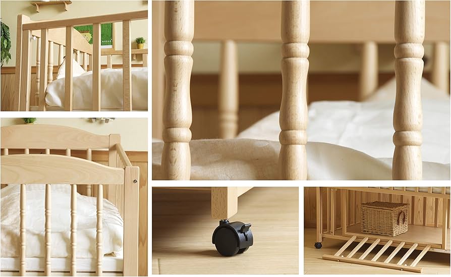 Amazon.co.jp: 日本製 「ベビーベッド エリーゼ」 ベビーベット ベビー