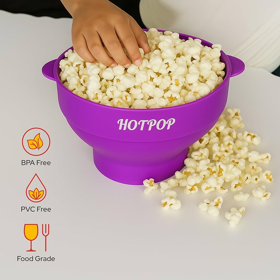 Amazon.com: The Original Hotpop Microwave Popcorn Popper, Silicone