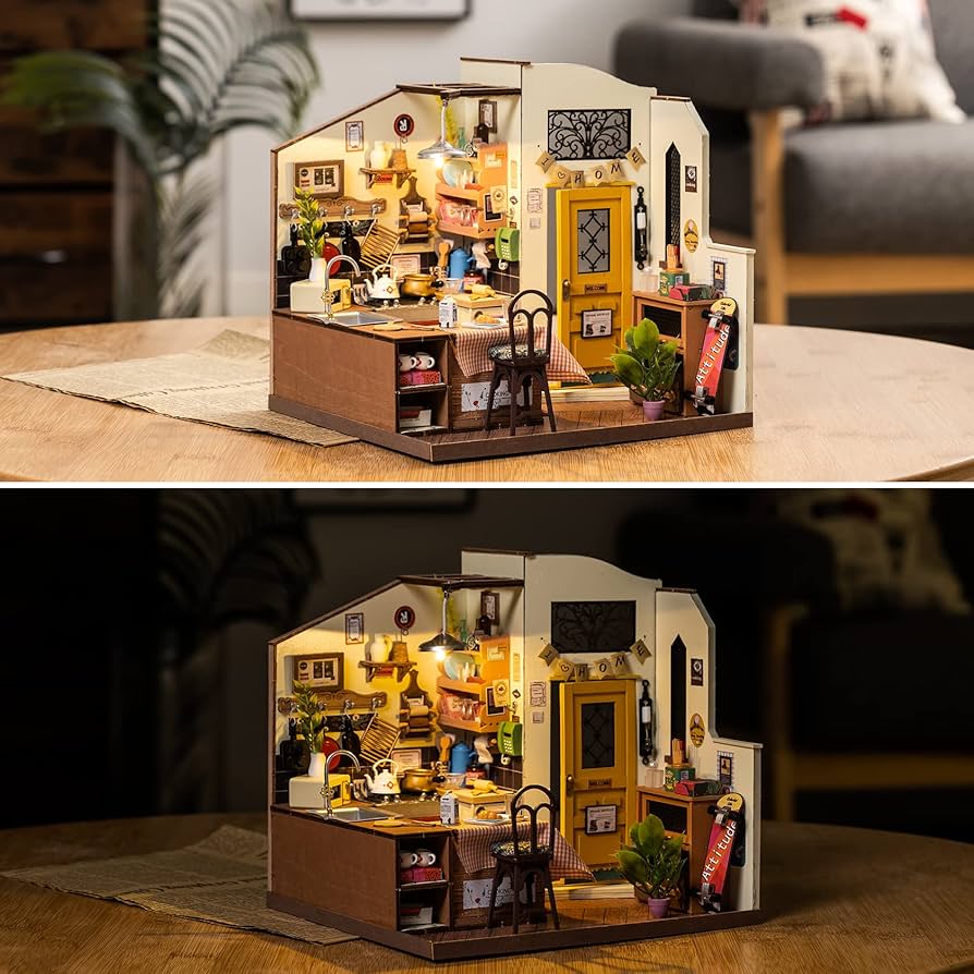 Amazon | Robotime ドールハウス DIY 木製 ミニチュアハウス キット