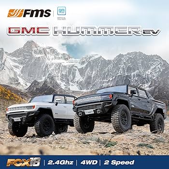FCX18 FMS 1/18 Hummer EV RC Crawler, RC Pick-up Truck, RC Rock