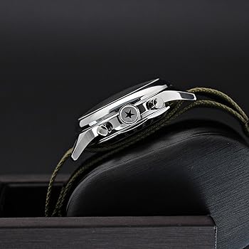 Amazon | SEAKOSS メンズ クラシック 38mm パイロット クロノグラフ