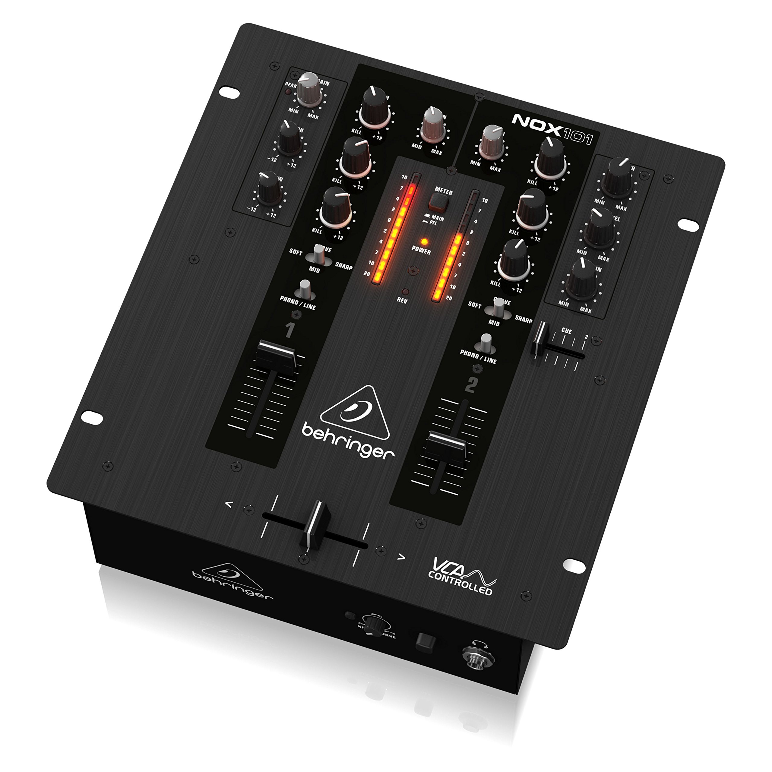 Amazon.com: Behringer PRO MIXER NOX101 Premium 2 Channel DJ Mixer