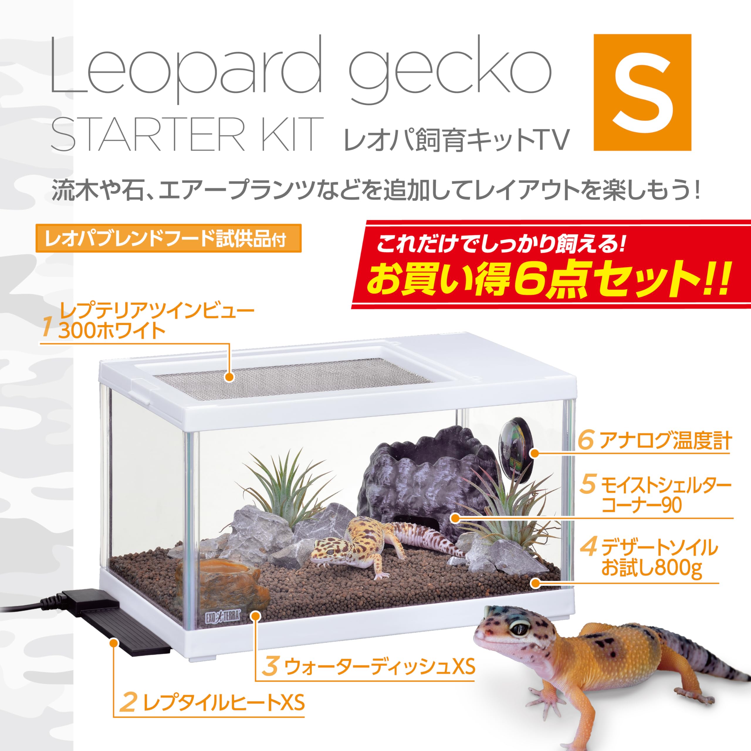 Amazon | ジェックス EXO TERRA レプテリア レオパ飼育キットS TV
