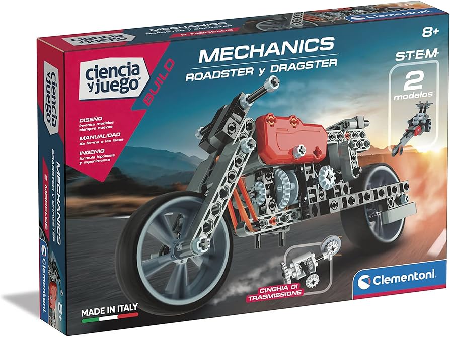 Amazon.com: Clementoni 55157.6 Mechanics Laboratory Toy, Roadster