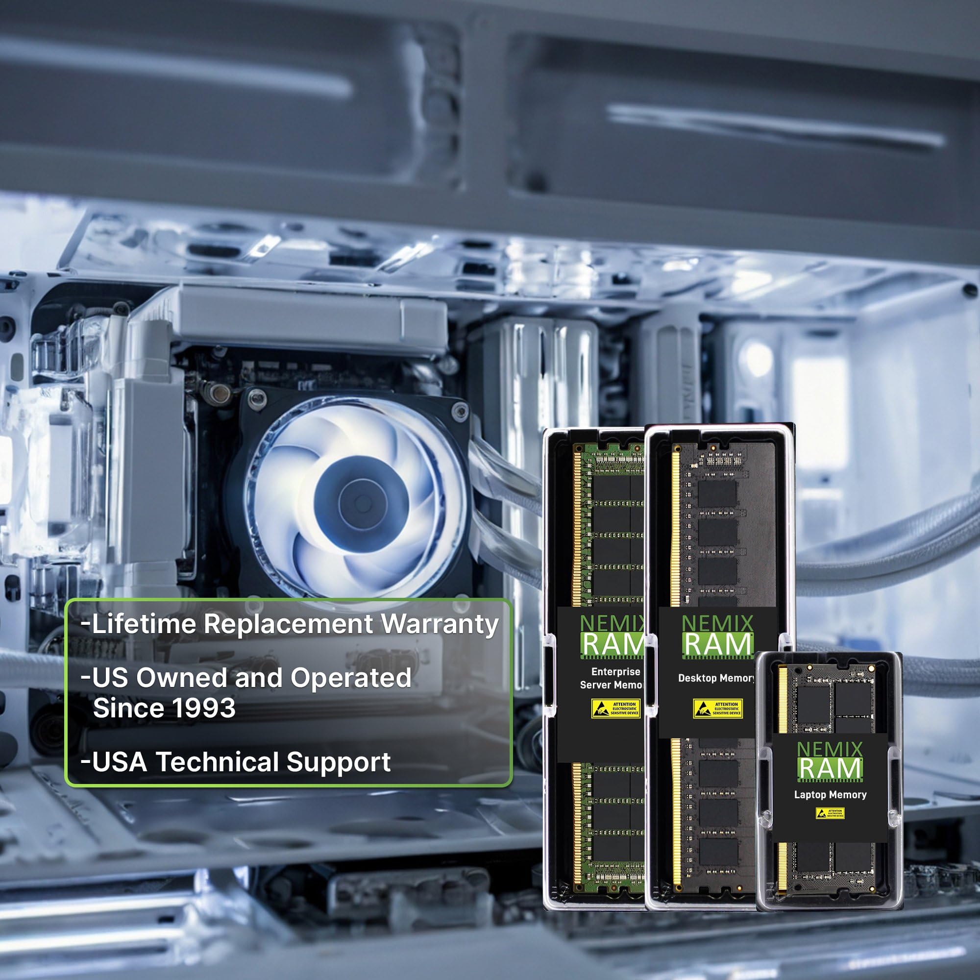 NEMIX RAM 32GB (2X16GB) DDR5 5600MHZ PC5-44800 1Rx8 1.1V CL40 288