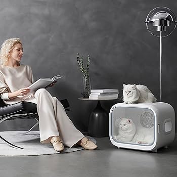 Amazon | PETKIT ドライヤーハウス 猫 小型犬用 ドライルーム スマホ