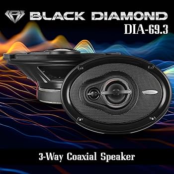 Amazon.com: BLACK DIAMOND DIA-69.3 6 x 9 Coaxial Car Speakers 3