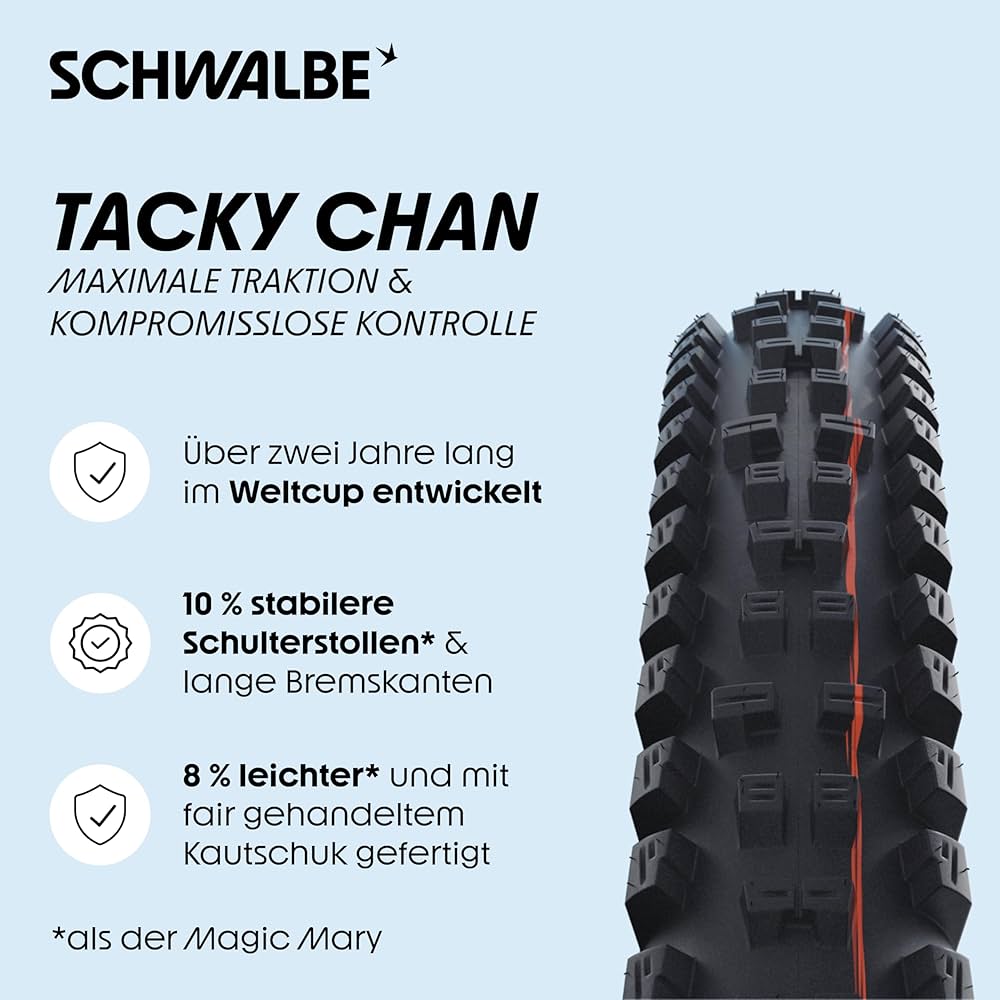 Amazon.com : Schwalbe Tacky Chan Mountain Tire, 29
