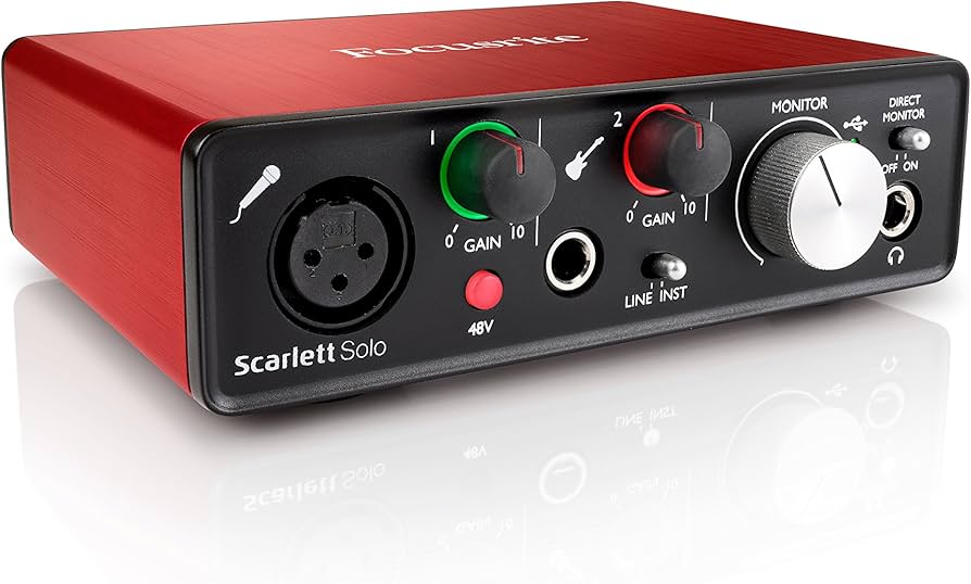 Amazon.com: Focusrite Scarlett Solo (2nd Gen) USB Audio Interface