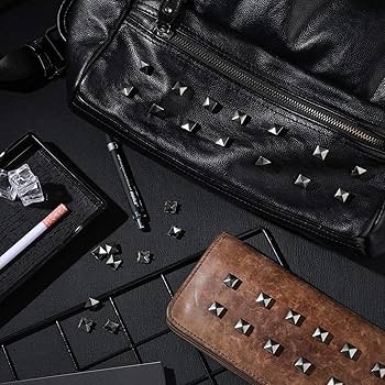 Amazon.com: Rivets,100 Pcs 9 mm Brass Copper Pyramid Studs 4 Prong