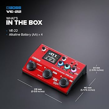 BOSS VE-22 Vocal Performer | Processador Multiefeitos para Voz e